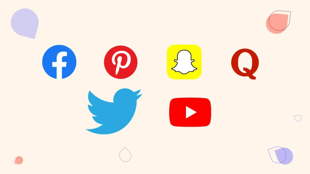 An image showcasing different social media apps icons